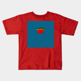 Watermelon in Pocket Kids T-Shirt